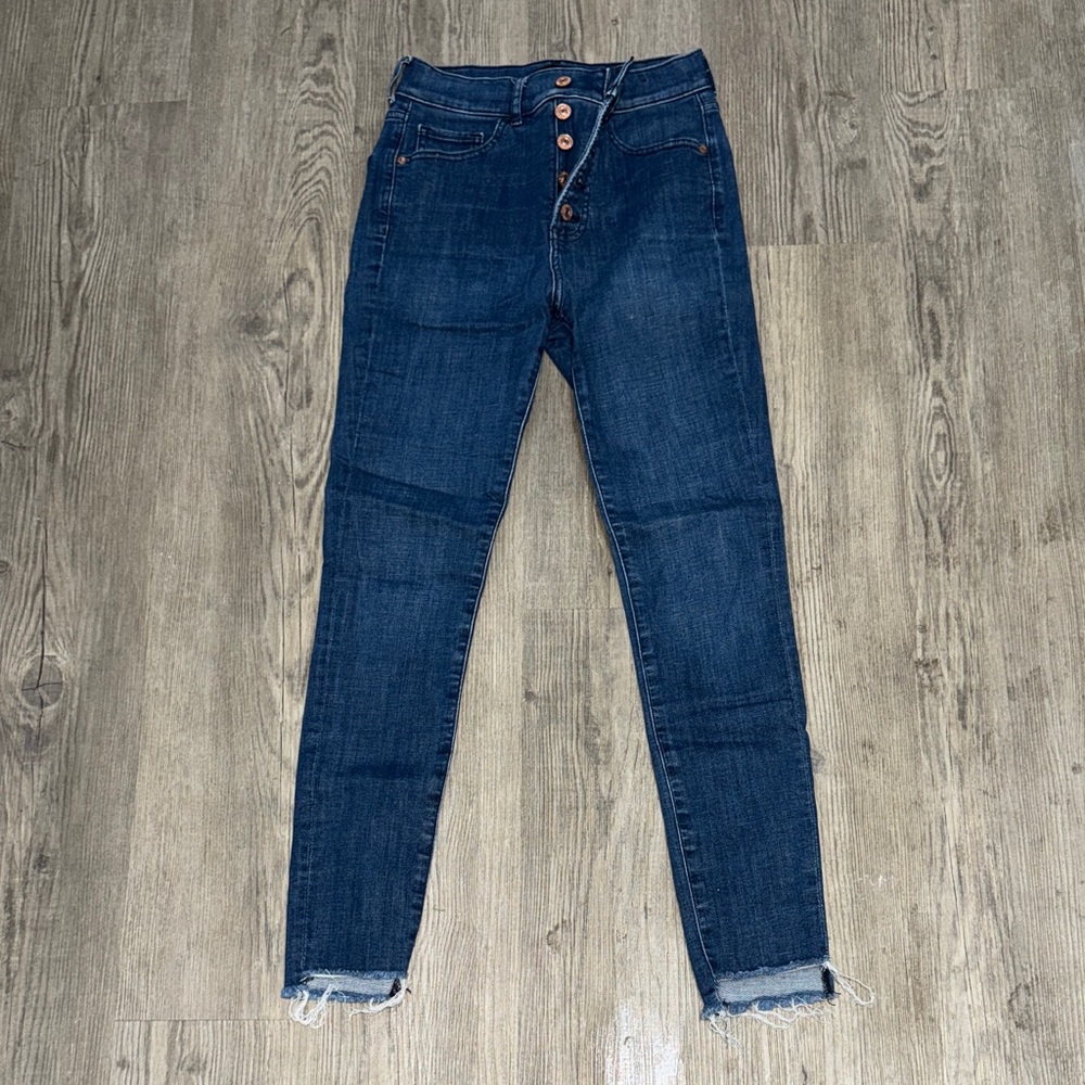 Express Dark Blue Skinny Jeans